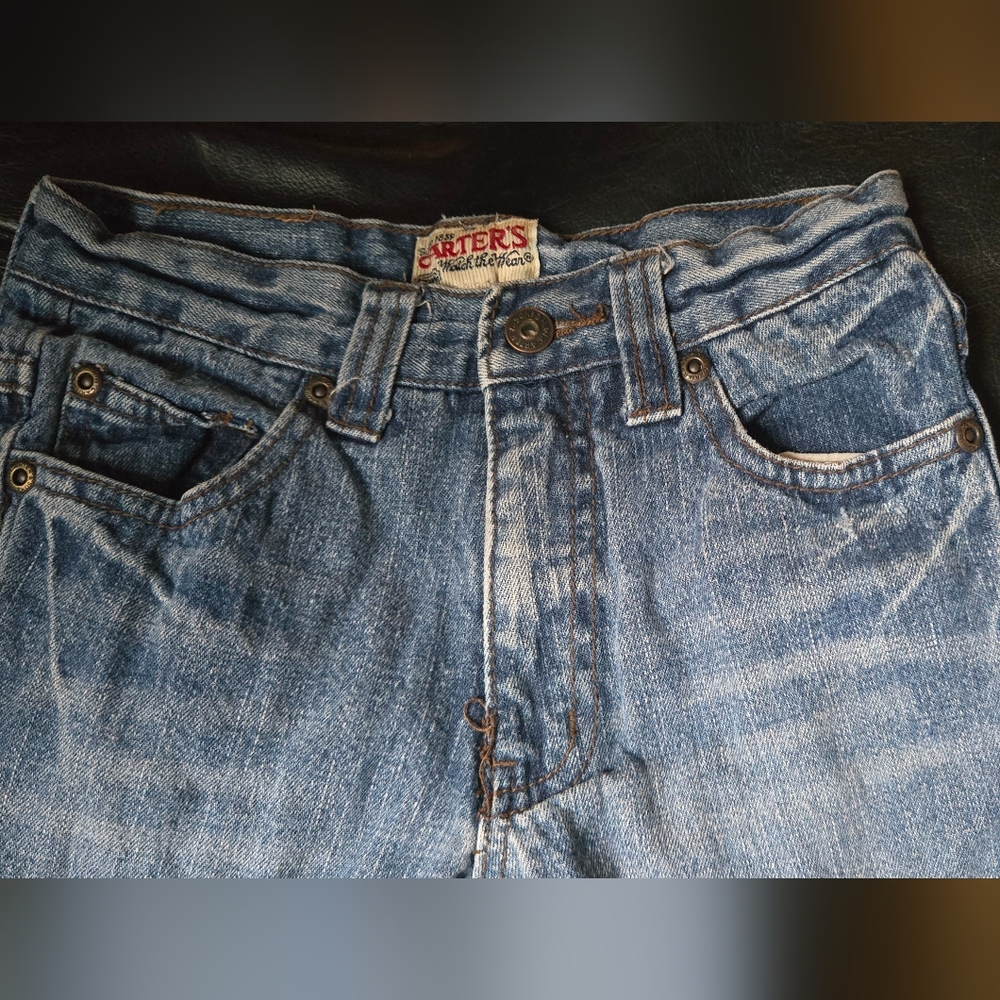 Carters kids Classic Blue Denim Jeans sz5 - Picture 4 of 8